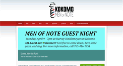 Desktop Screenshot of kokomomenofnote.org